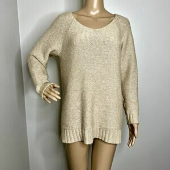 Lauren Ralph Lauren V-Neck Sweater Cream Size Large - Picture 5 of 8